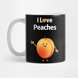 I Love Peaches Mug